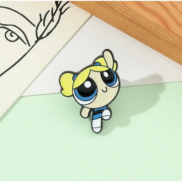 The Powerpuff Girls Bubbles Enamel Pins 19-2 - Picture 2 of 3